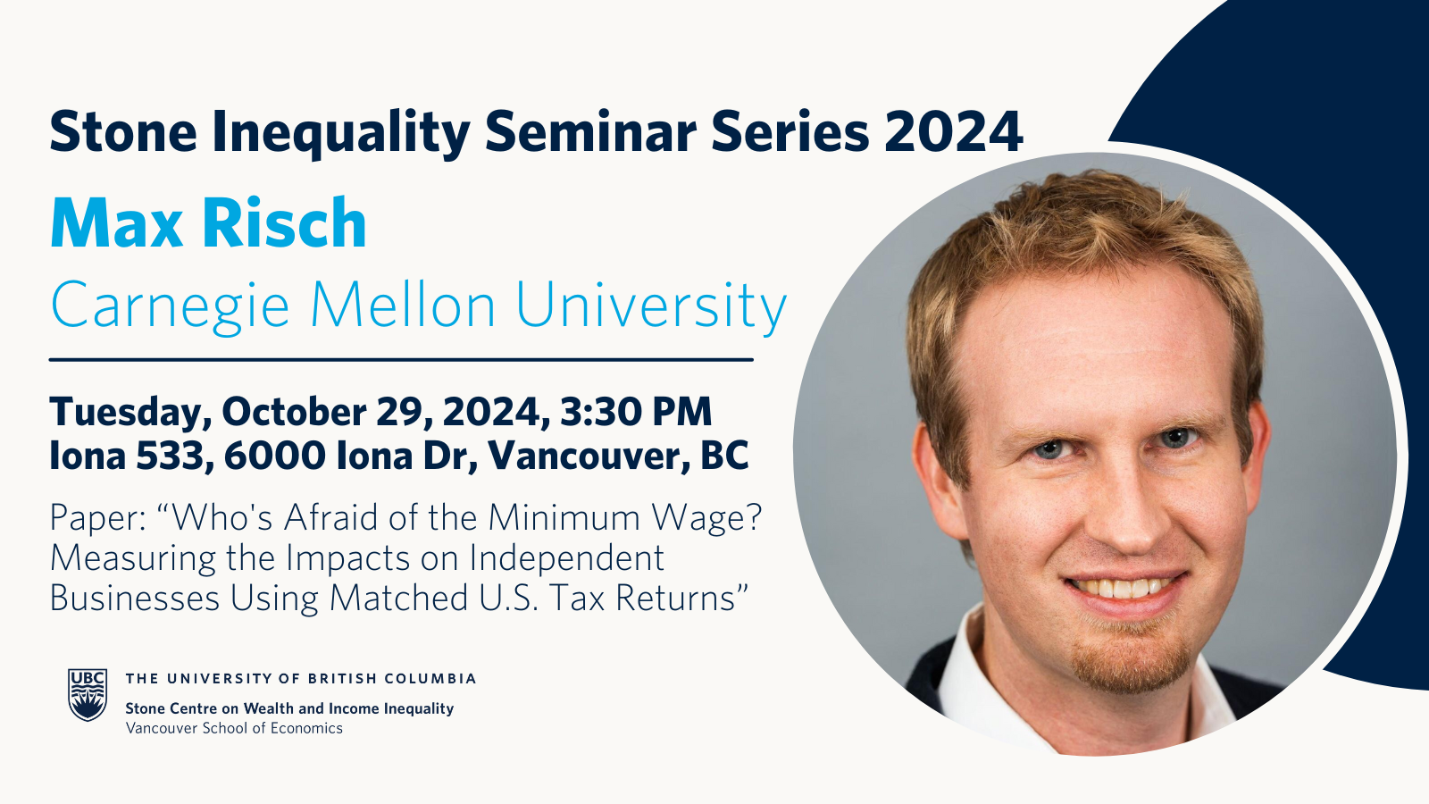 Stone Inequality Seminar Series 2024: Max Risch